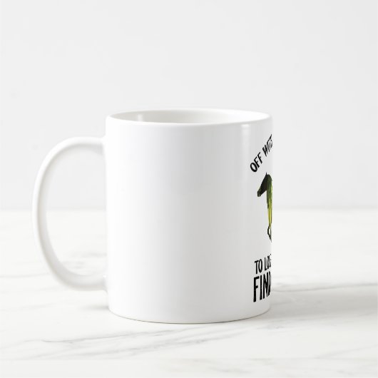 馬と行って心の森を失う コーヒーマグカップ (左)