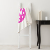 馬と西ハットのホットピンクの馬蹄付き女の子 シェルパブランケット (インサイチュ)