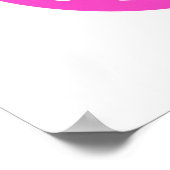 馬と西ハットのホットピンクの馬蹄付き女の子 ポスター (角)