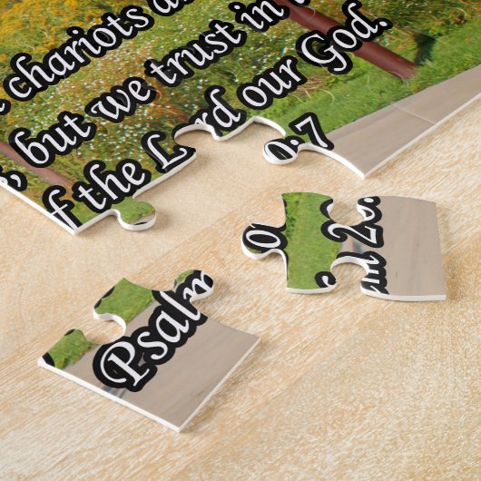 馬と詩編 ジグソーパズル (側面)