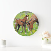 馬と足の壁時計 ラージ壁時計 (ホーム)