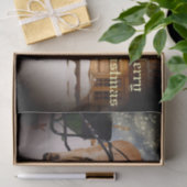 馬と農場での星空のクリスマスナイト 薄葉紙 (ギフト)