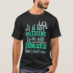 馬と関係ないのに乗馬ライダー Tシャツ