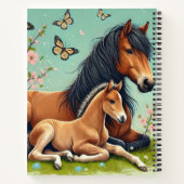 馬と馬が春で休む ノートブック (裏面)