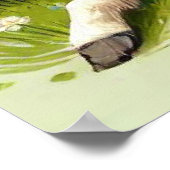 馬と馬が春で休む ポスター (角)