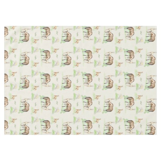 馬と馬の足のパターン テーブルクロス (正面(横))