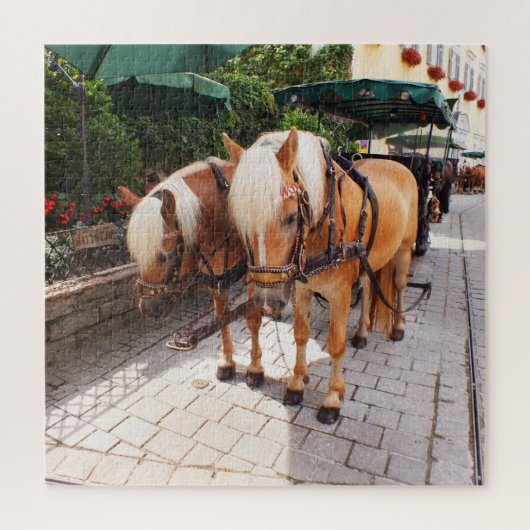 馬と馬車 ジグソーパズル (縦)