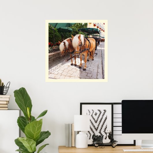 馬と馬車 ポスター (ホームオフィス)