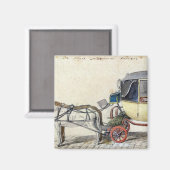 馬と馬車， 1825 マグネット (正面/裏面)