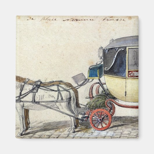 馬と馬車， 1825 マグネット (正面)