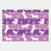 馬と馬靴のすべての行事 ラッピングペーパーシート (正面3)