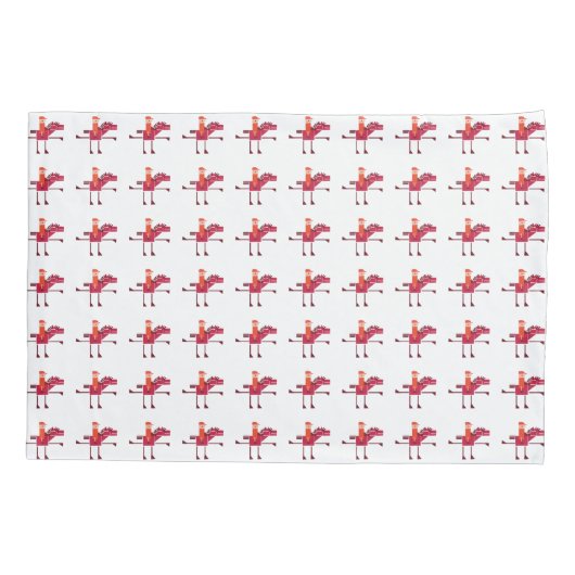 馬と馬 枕カバー (裏面)