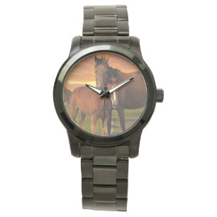 馬と馬 腕時計