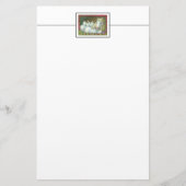 馬と鶏の安定した文房具の鶏 便箋 (正面)