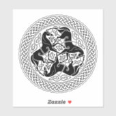 馬と黒いケルトのエポナの結び目 シール (シート)