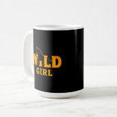 馬と「Wild Girl」サイン コーヒーマグカップ (正面左)
