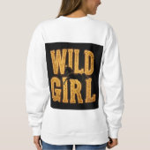 馬と「Wild Girl」サイン スウェットシャツ (裏面)