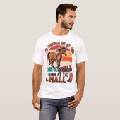 馬なら僕はストールのおもしろいTシャツに着たいな Tシャツ (正面フル)