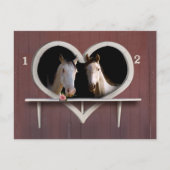 馬にのまわりに乗る？ ポストカード (正面)