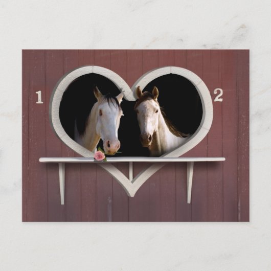 馬にのまわりに乗る? ポストカード (正面)