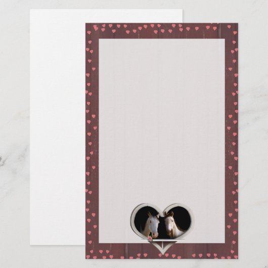 馬にのまわりに乗る? 便箋 (正面/裏面)