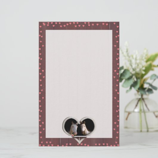 馬にのまわりに乗る？ 便箋 (スタンド正面)