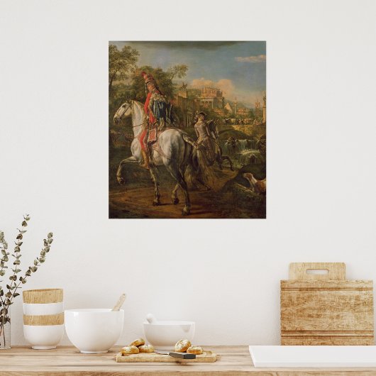 馬に乗ったハサー， 1773 ポスター (キッチン)