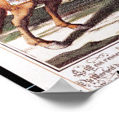 馬に乗ったハーレクイン ポスター (角)