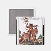 馬に乗ったハーレクイン マグネット (正面/裏面)