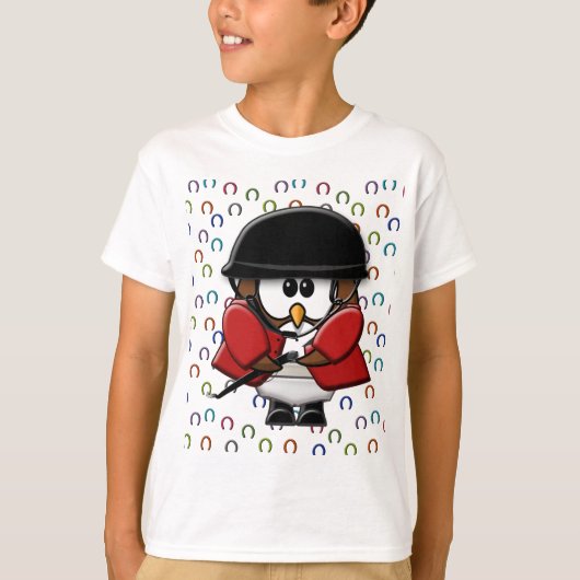 馬に乗ったフクロウ Tシャツ (正面)