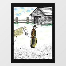 馬に乗った後 ウィンドウサイン