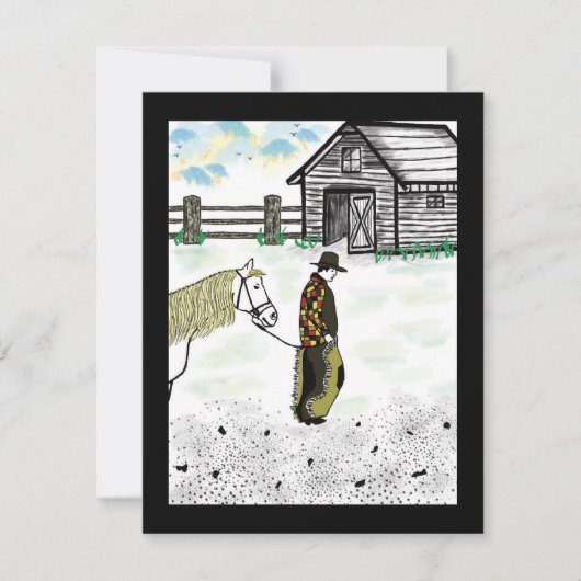 馬に乗った後 シーズンカード (正面)