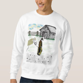 馬に乗った後 スウェットシャツ