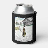 馬に乗った後 缶クーラー (缶正面)