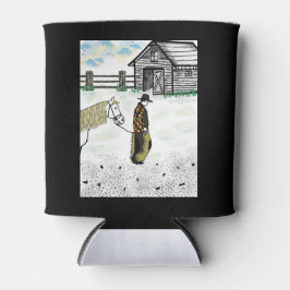 馬に乗った後 缶クーラー