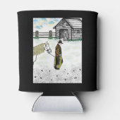 馬に乗った後 缶クーラー (裏面)