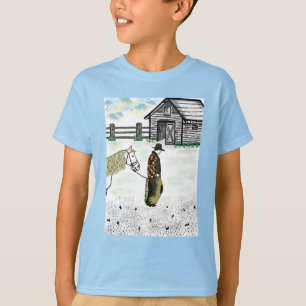 馬に乗った後 Tシャツ