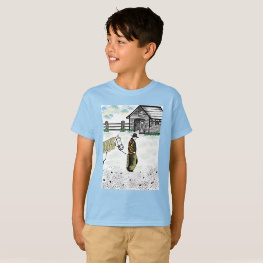 馬に乗った後 Tシャツ (正面フル)