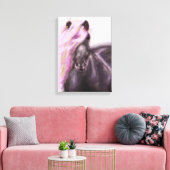 馬に乗った薄紫 キャンバスプリント (インサイチュ (リビング))