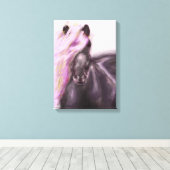 馬に乗った薄紫 キャンバスプリント (インサイチュ (ウッドフロア))