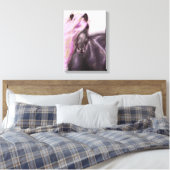 馬に乗った薄紫 キャンバスプリント (インサイチュ (寝室))