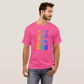 馬に乗ってても落ちない 馬と一緒に重力チェック Tシャツ (正面フル)