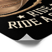 馬に乗ってカウボーイロデオおもしろいホルセックを除く ポスター (角)