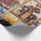 馬に乗ってプリンセスPENTHESILEIAおよび青い騎士 ラッピングペーパー (角)