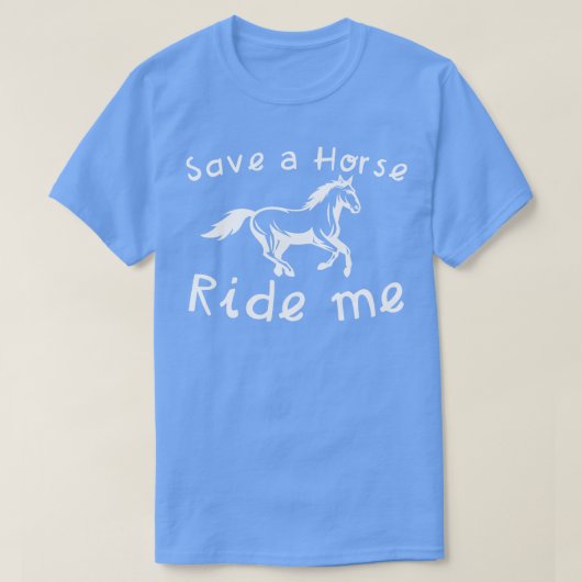 馬に乗って私を救う Tシャツ (デザイン正面)