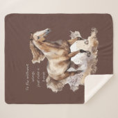 馬に乗って翼を無く飛ぶ シェルパブランケット (正面(横))