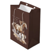 馬に乗って翼を無く飛ぶ ミディアムペーパーバッグ (正面アングル)