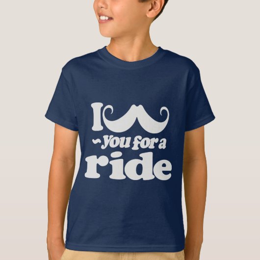 馬に乗って髭を生やす Tシャツ (正面)