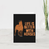 馬に乗ると命おもしろいが好い カード (正面)