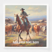 馬に乗るカウボ絵を描イー (正面)